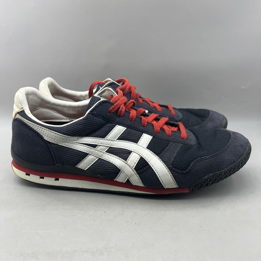 Asics Onitsuka Tiger Ultimate 81 Shoes Men Size 13 Blue Red Comfort Low Sneakers